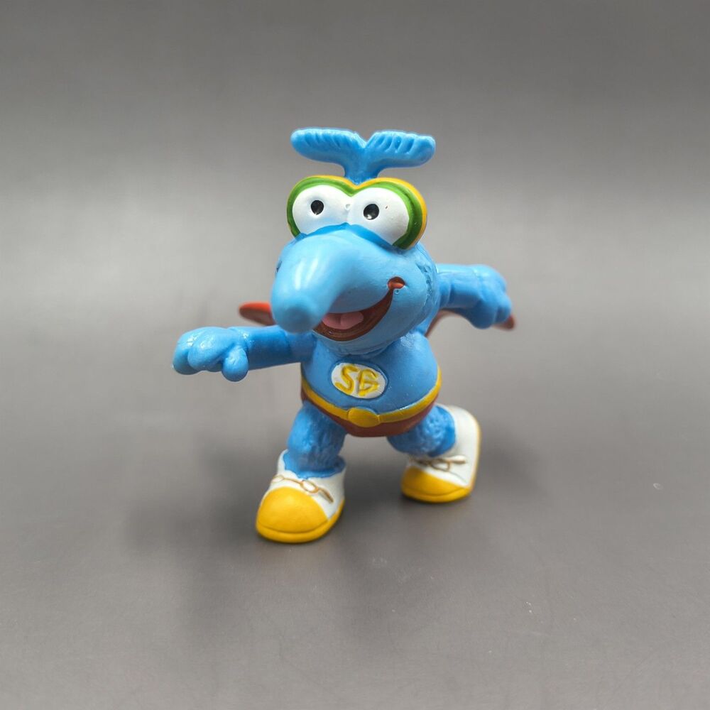 Vintage 1985 Muppet Babies Super Gonzo PVC Figure Toy Schleich Jim Henson